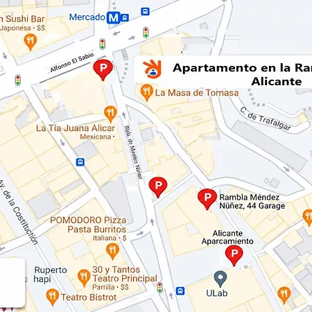 Apartamento Centro Rambla Alicante A-2