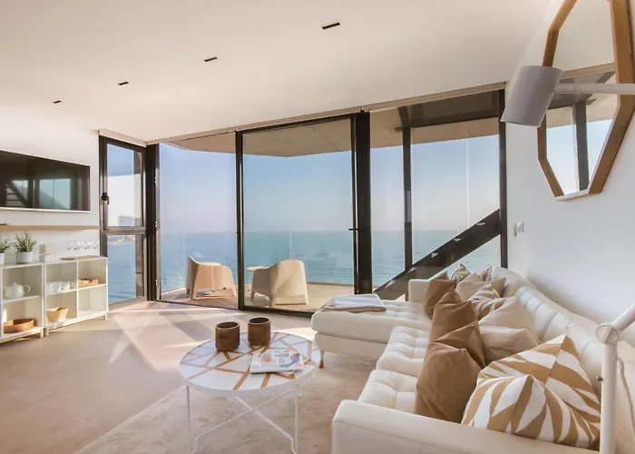 Modern Sea Front Jacuzzi Blue Sky Apartment Alicante