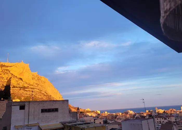 Terraza Panoramica Vistas Mar Y Castillo Alicante