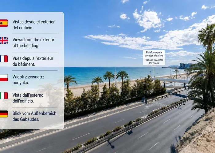 Centrico, Reformado, Frente A Playa De Alicante Y Piscina