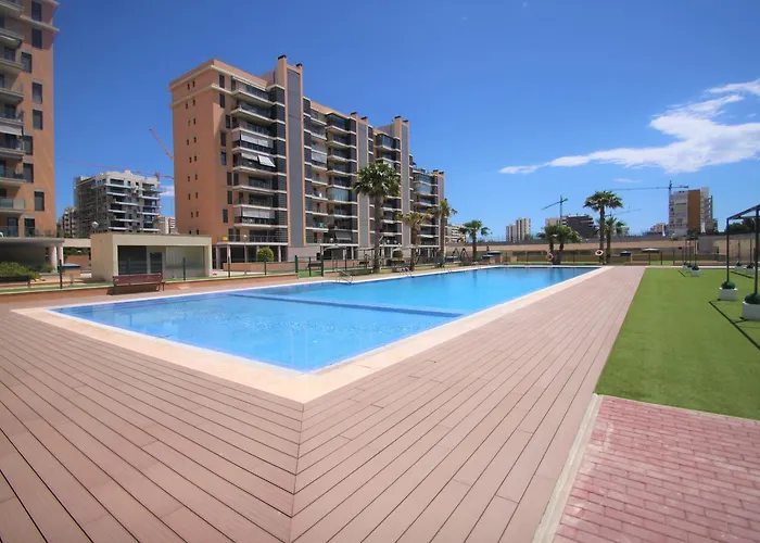 Apartamento CasaTuris Playa, piscina y parking en Residencial San Juan SJ102 Alicante